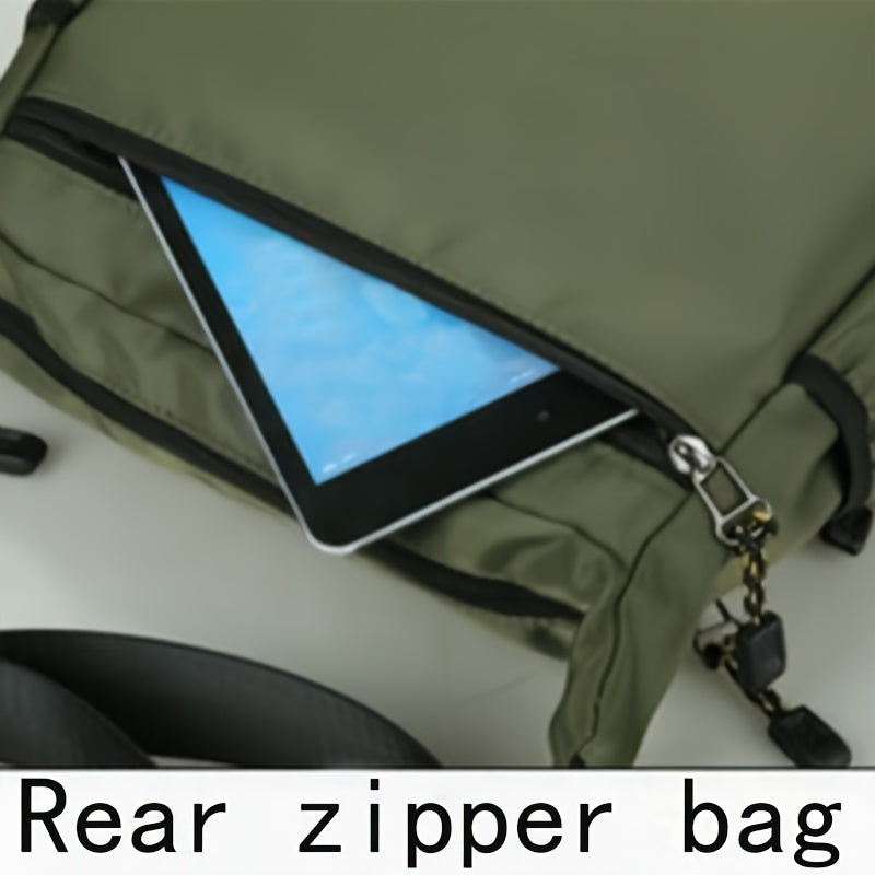 Men's Waterproof Oxford Cloth Crossbody Bag Large Capacity Travel Student Storage