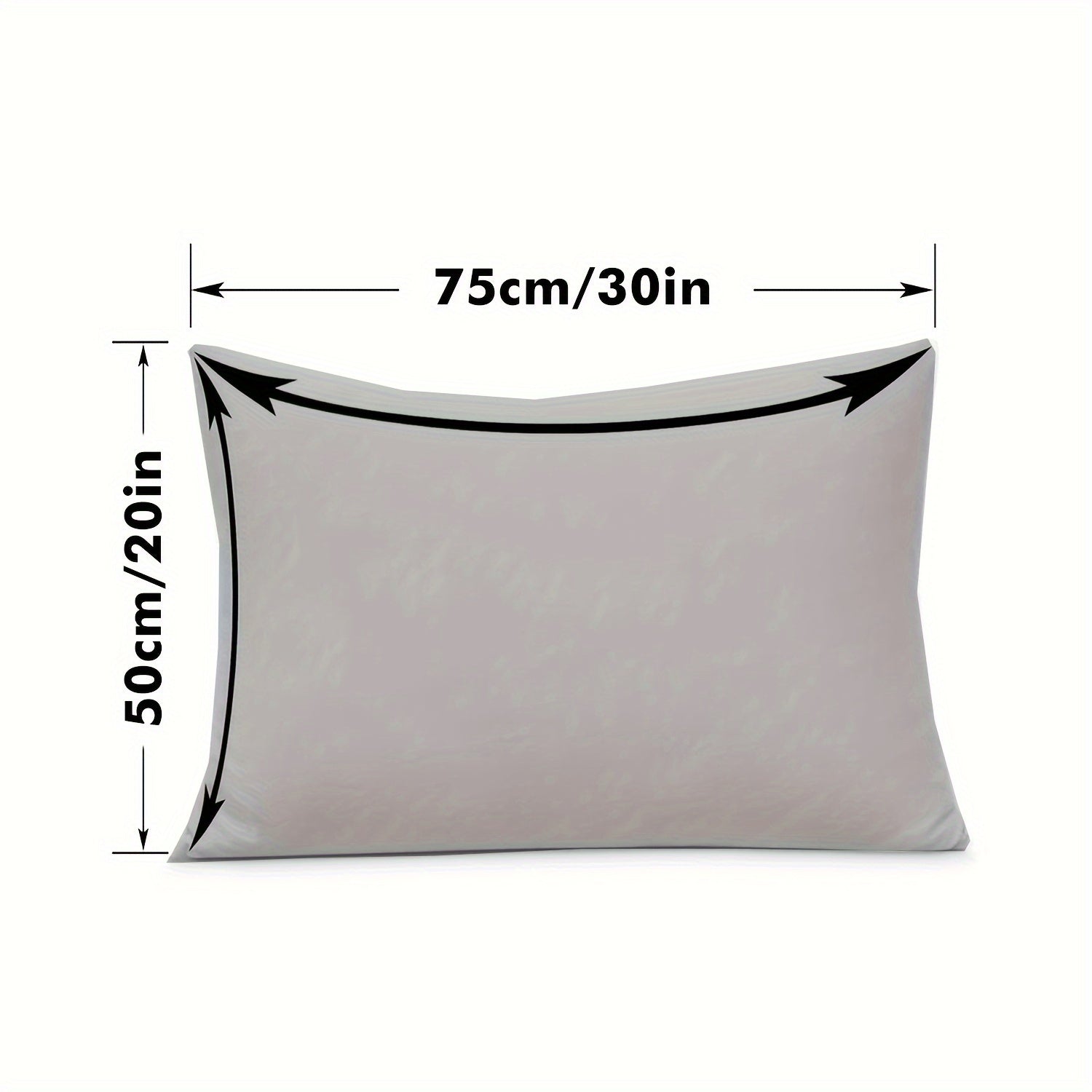 Waterproof Stain-Proof Pillow Protector Cover Gray Bed Pillow Cover