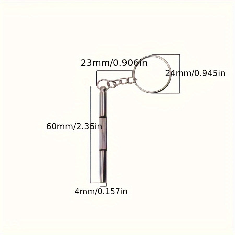 Набор отверток из стали с брелком, прецизионные ручные инструменты для ремонта часов и очков.