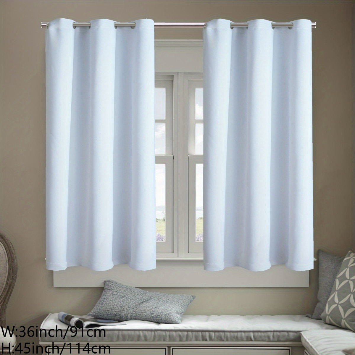 Heat Insulation Window Films Set of 2, UV Protection, Glare Reduction, Privacy