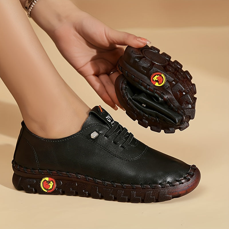 Zapatillas planas de color sólido para mujer, zapatos casuales sin cordones para caminar