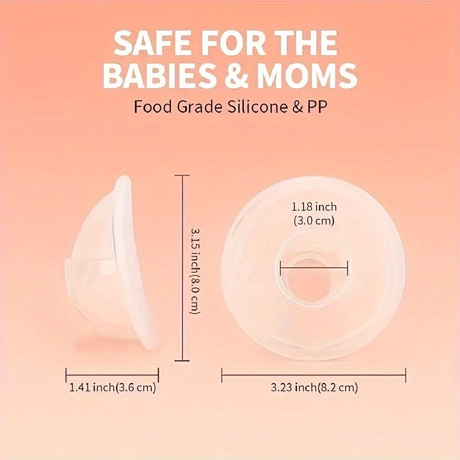 Silicone Breast Milk Savers Leakproof Spill-Proof Nursing Accessories for Moms