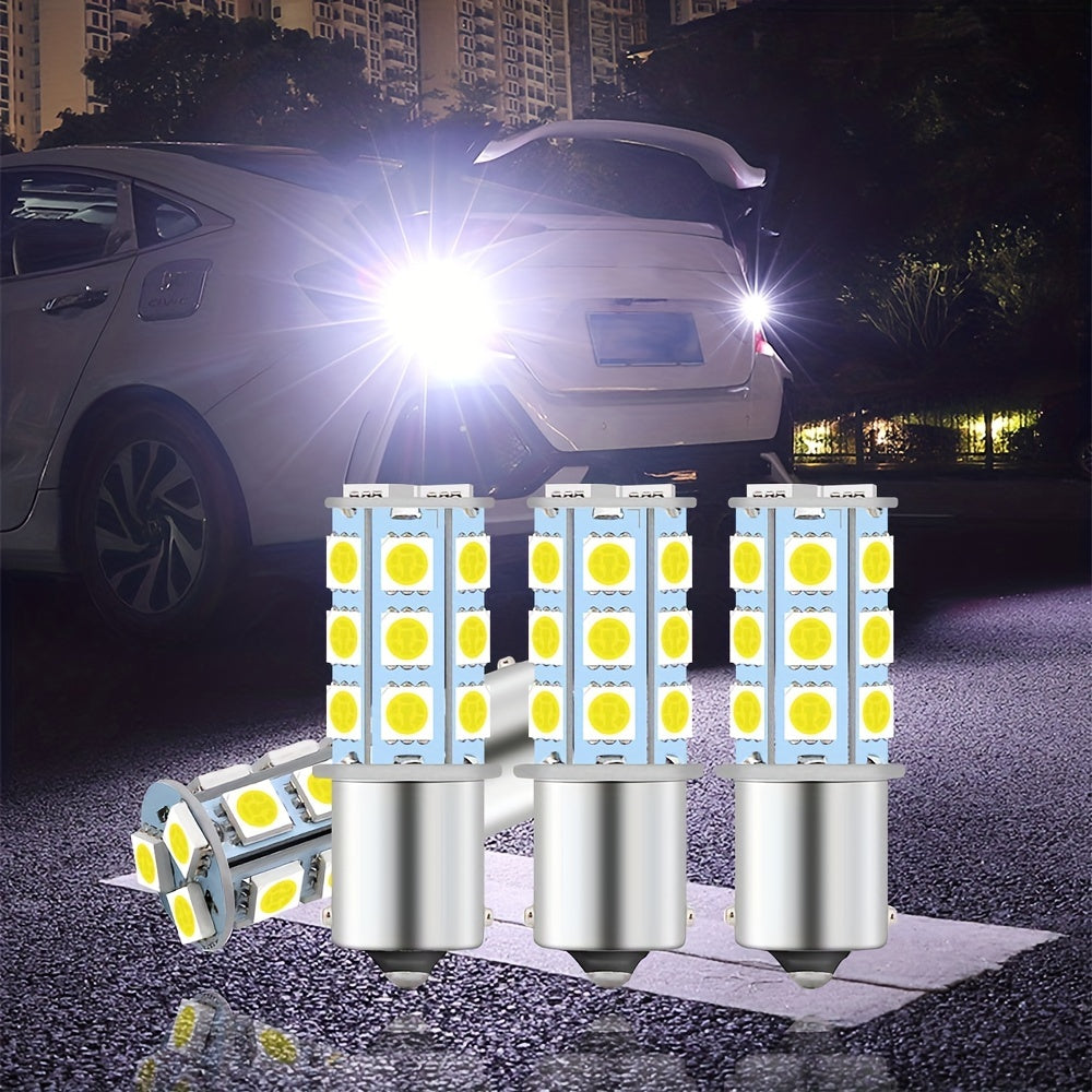 2 dona oq LED avtomobil faralari 1156 BA15S 18SMD 5050 o‘rniga