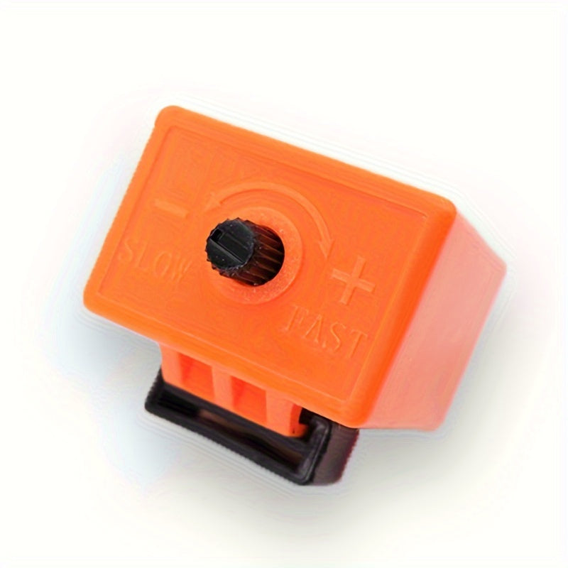 Relé de motocicleta LED ajustable de 2 pines, duradero, con terminales de ABS naranja y negro