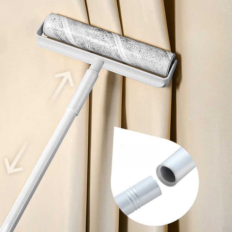 EasyClean Lint Roller Long Handle Battery-Free Dust Remover for Floors Clothes