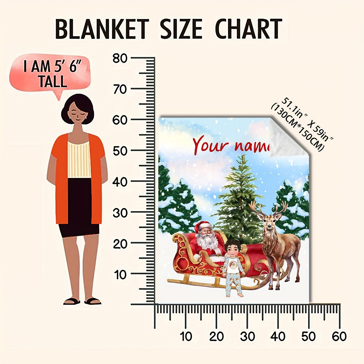 Cozy Polyester Flannel Fleece Throw Blanket with Customizable Christmas Style for All Seasons