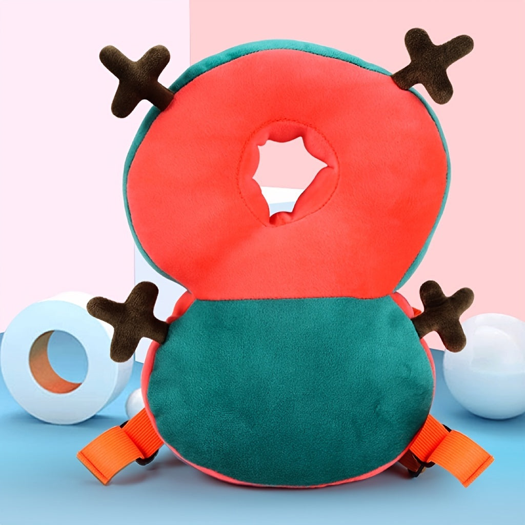 Bola boshini himoyalash yostiqchasi yumshoq plyush bosh himoyachisi bolalar uchun 0+ Qizil Yashil