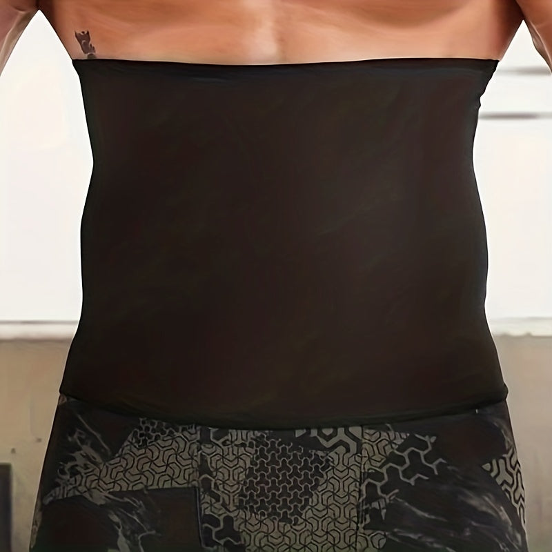 Men's Sports Sweat Belt Fitness Training Sauna Belt High Stretch Polyester