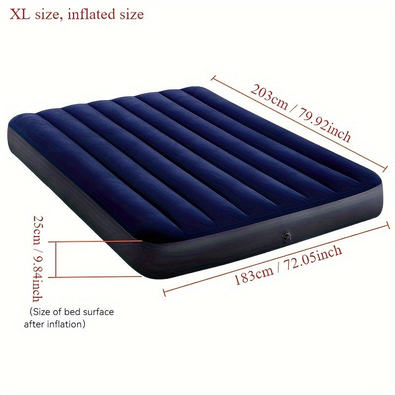 Inflatable Mattress for 2 People Portable Folding Bed PVC Camping Air Pad