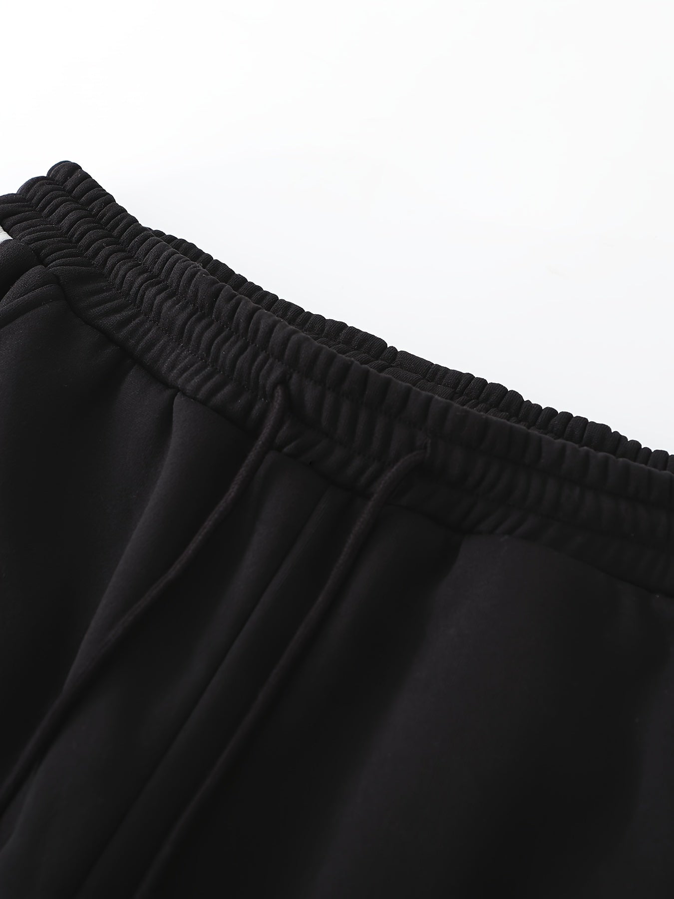 Conjunto de sudadera y jogger de color block para hombre talla grande de poliéster, casual para otoño e invierno