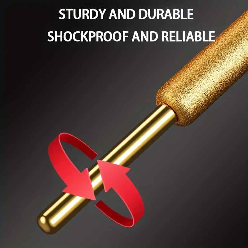 10-Donali olmosli zanjirli kesgichni silliqlash uchun to'plam, titan qoplangan korund tishlari bilan yog'och, metall, shisha uchun