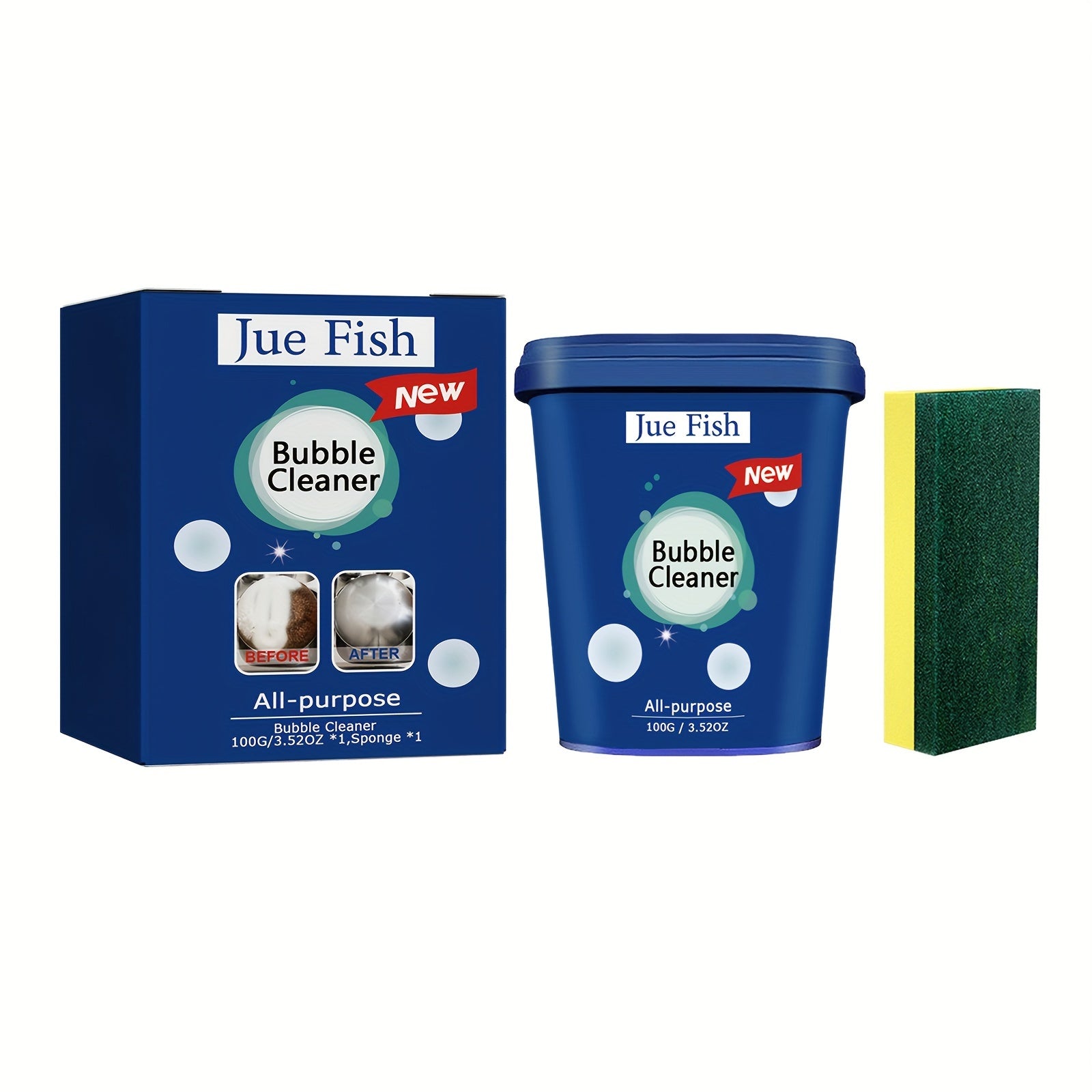 Pasta limpiadora de utensilios de acero inoxidable para ollas y horno 3.52oz