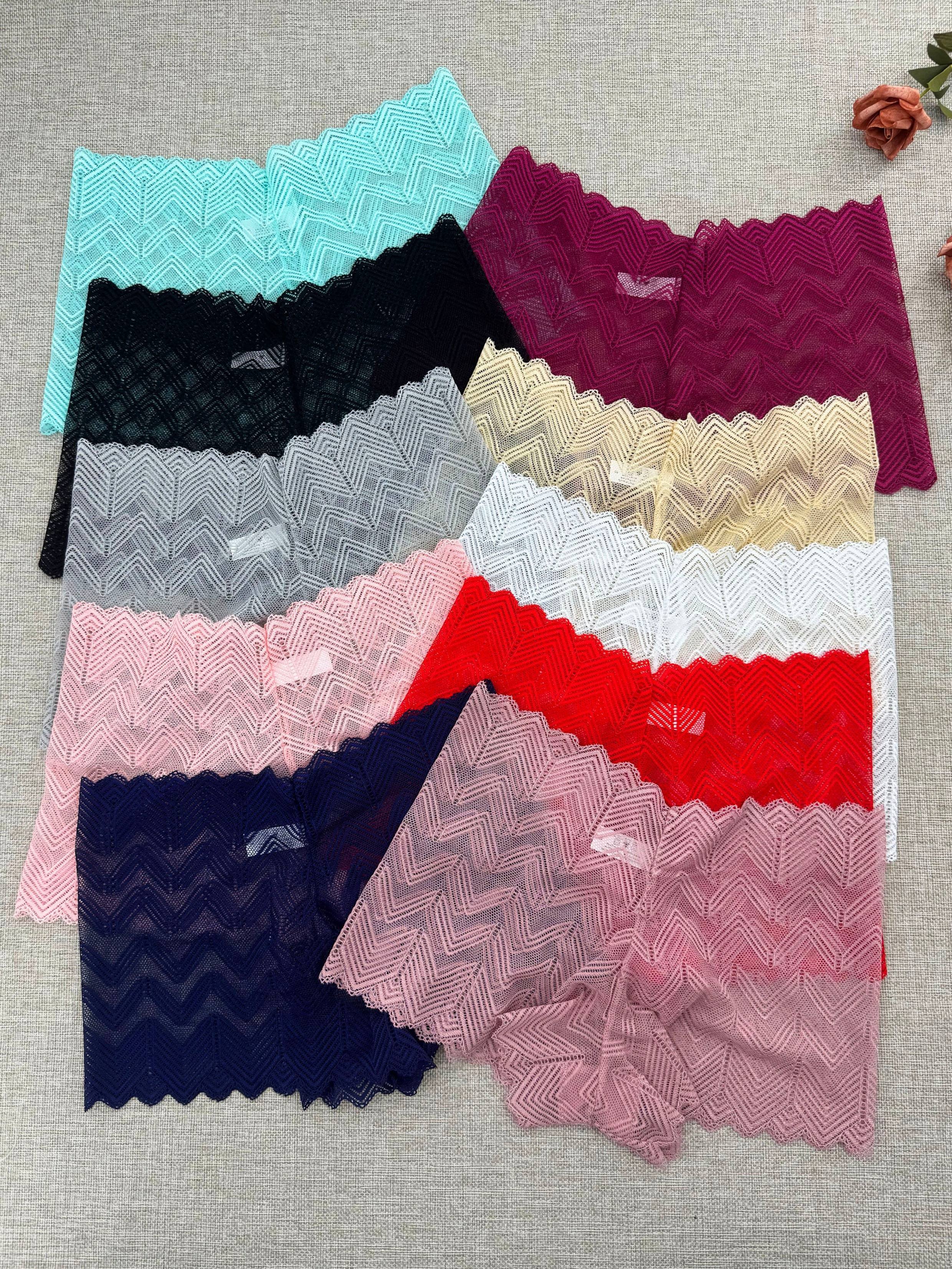 Women's Floral Lace Semi-Sheer Boyshort Panties Set 10 Pack Lingerie