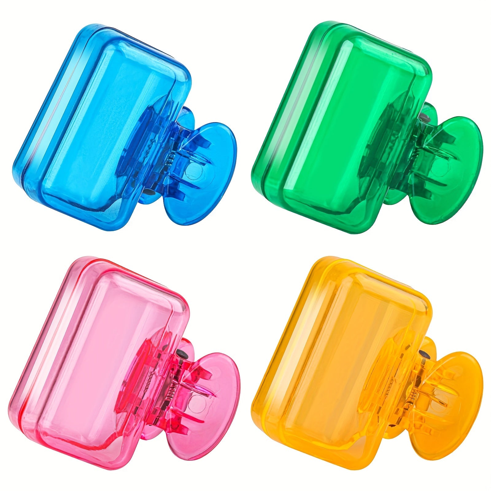 4 Pack Portable Toothbrush Head Cover Case Storage Box Toothbrush Protector Blue