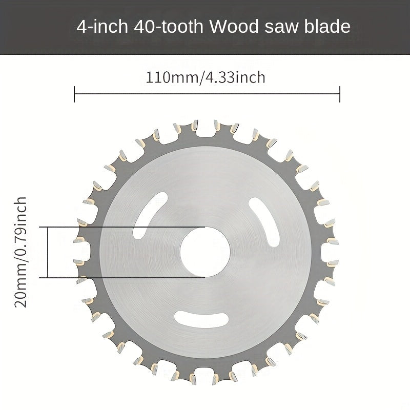 Dual-Direction Carbide Woodworking Saw Blade High Manganese Steel Sharp Teeth Circular Saw