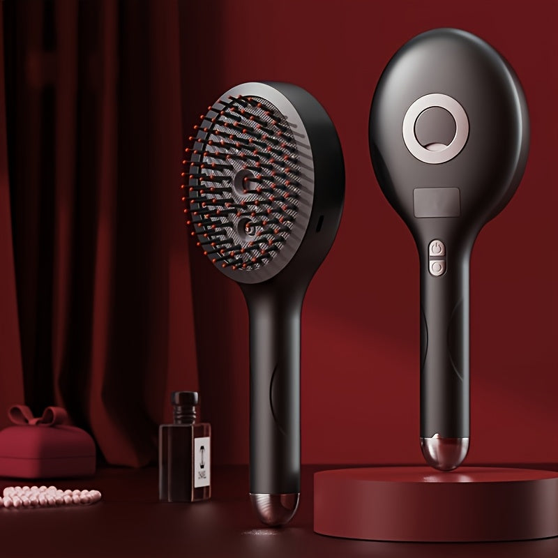 USB zaryadlash, tebranish bosh massaji va purkash funksiyasi bilan portativ elektr bosh massaj qiluvchi taroq.