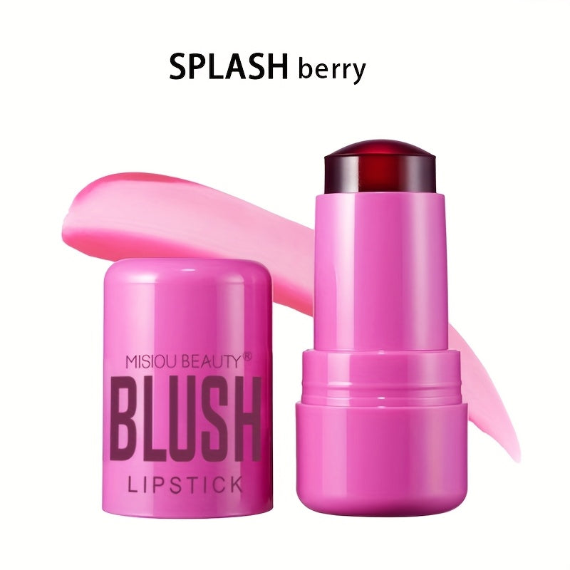 Tinte de labios y mejillas en gelatina para mujer, hidratante, de larga duración, textura transparente