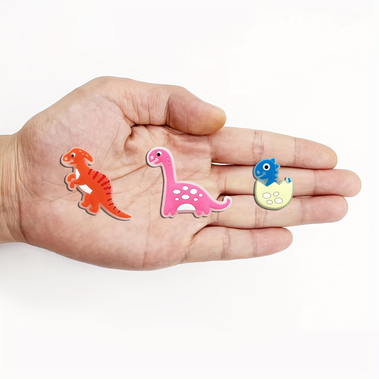 16pcs Luminous Dinosaur Shoe Charms for Shoes Sandals Fluorescent Dinosaur Decorations