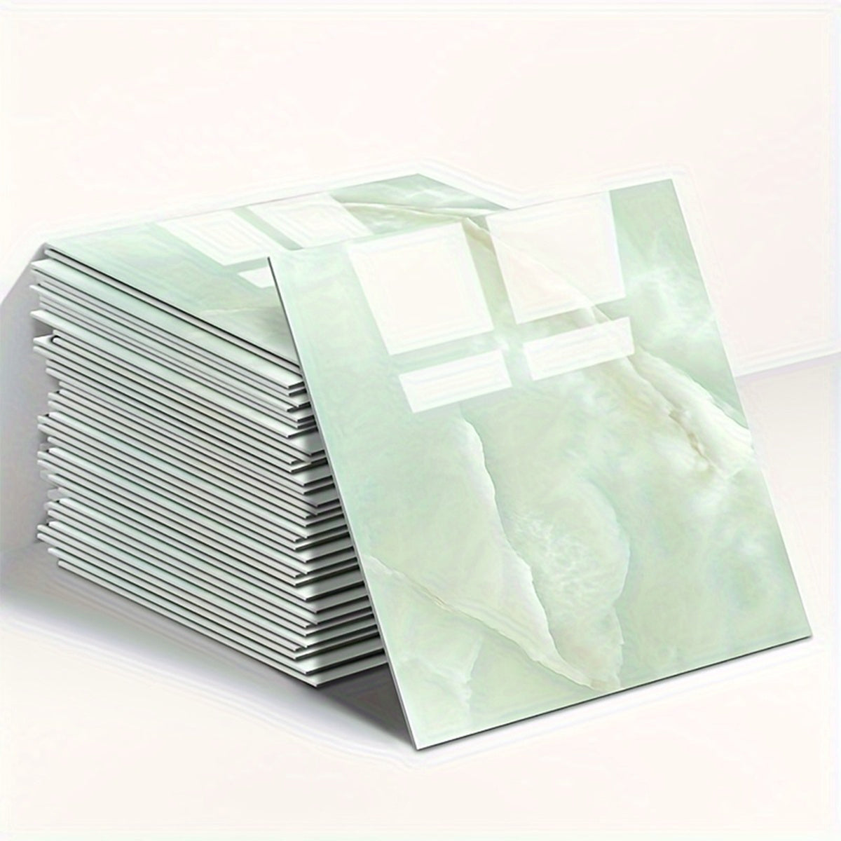 10pcs Waterproof PVC Wall Tiles 29.97x29.97cm Imitation Marble for Kitchen Bathroom