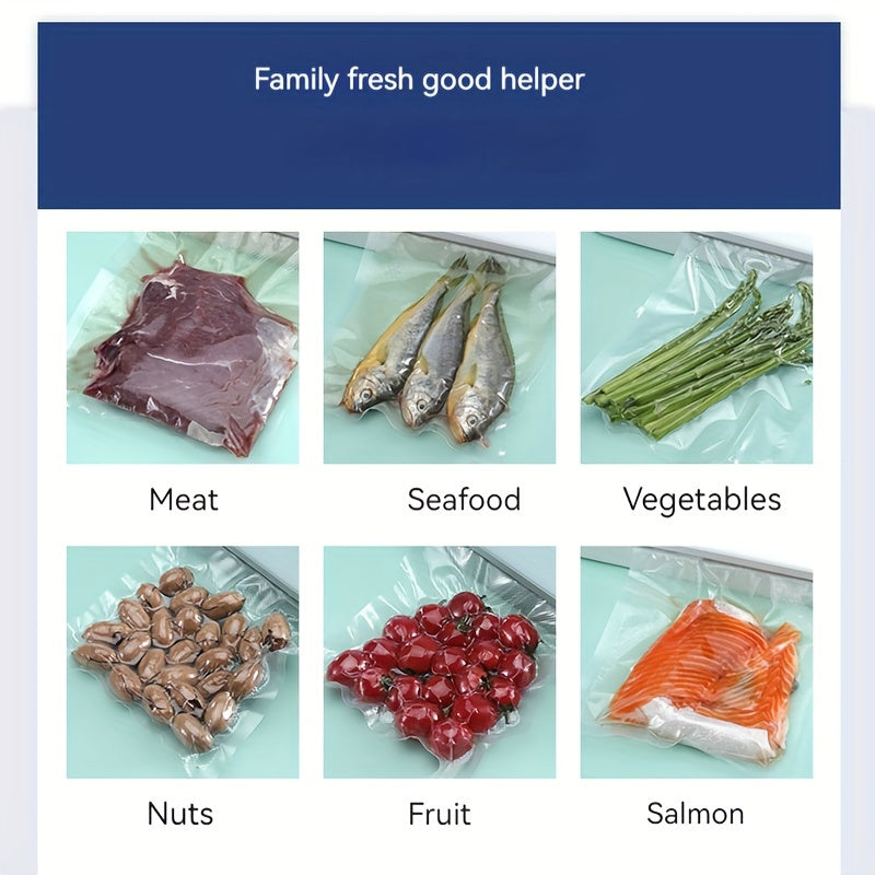 Yevropa Standarti Kichik Portativ Vacuum Qoplash Mashinasi, ichida kesgich bilan, yangi saqlash va siqish qadoqlash uchun, Vacuum Qoplash Sumkasi bilan birga