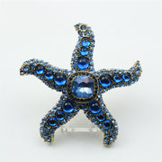 Vintage Silver Starfish Brooch Ocean-Inspired Jewelry Gift for Women