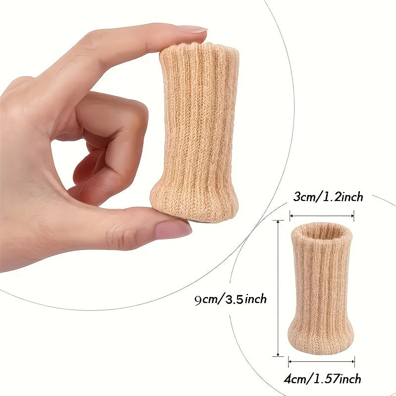 Set of 24 Elastic Chair Leg Socks with Anti-Slip Pads for Floor Protection