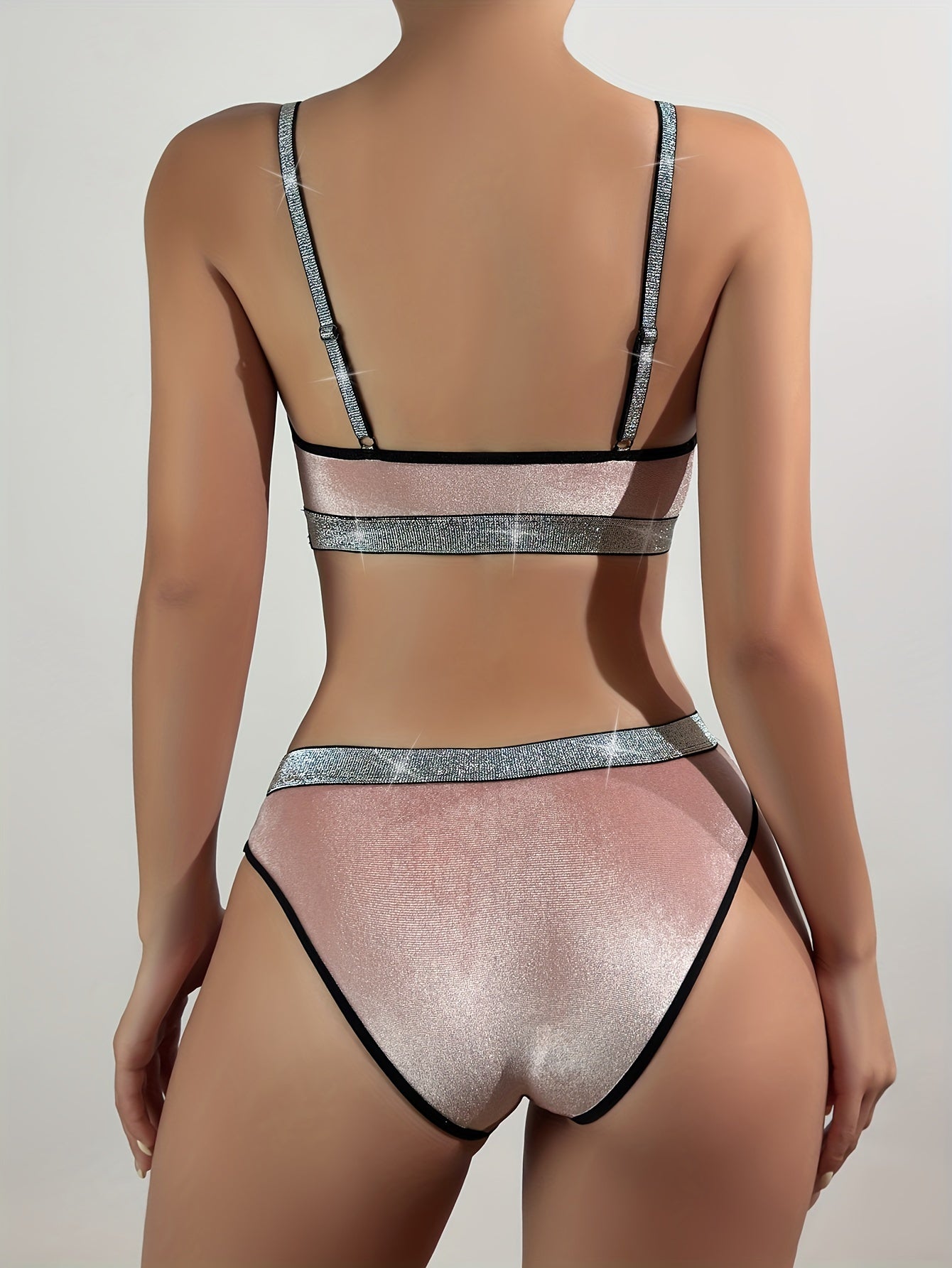 Women’s Velvet Lingerie Set Without Steel for Autumn Winter Comfort