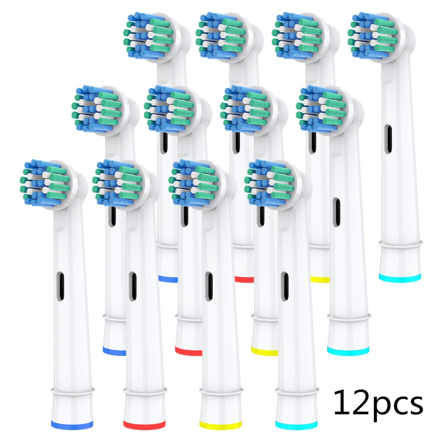 4 Pack Soft Dupont Bristle Toothbrush Replacement Heads for Electric Toothbrushes