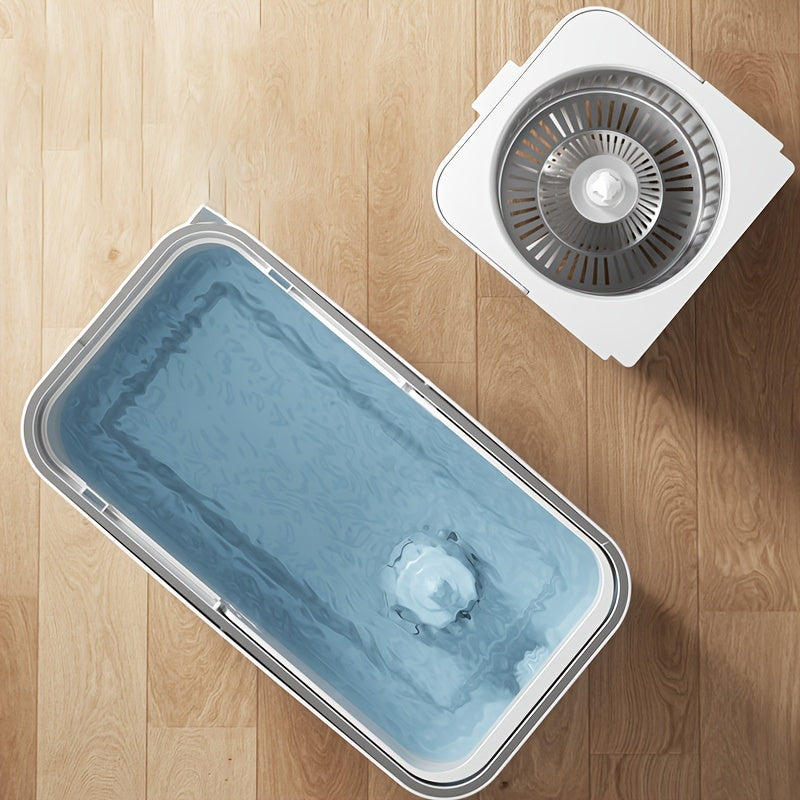 Stainless Steel and PP Hands-Free Mop and Bucket Set for Home and Kitchen Floors