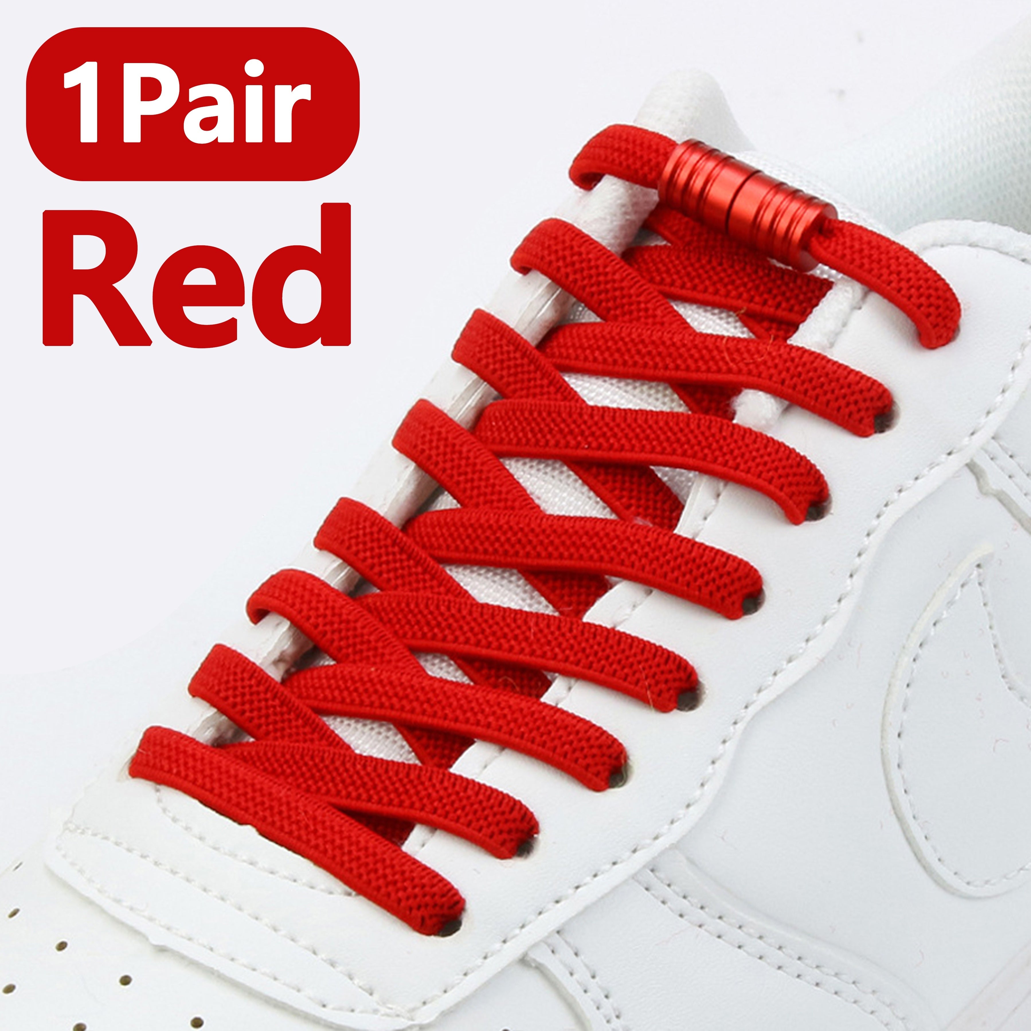Unisex Elastic Shoelaces No-Tie Comfort Fit with Metal Buckles 109.98cm