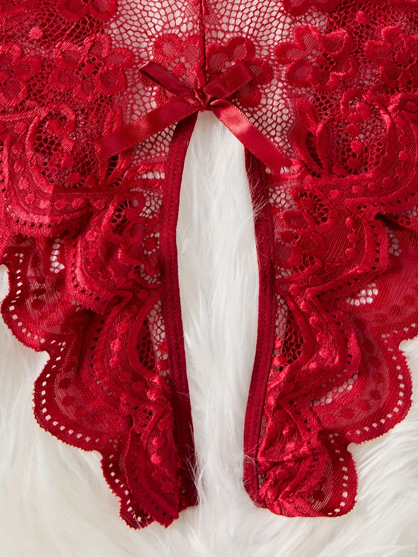 Women's Lingerie Lacy Halter Teddy Backless Bodysuit Sexy Nightwear