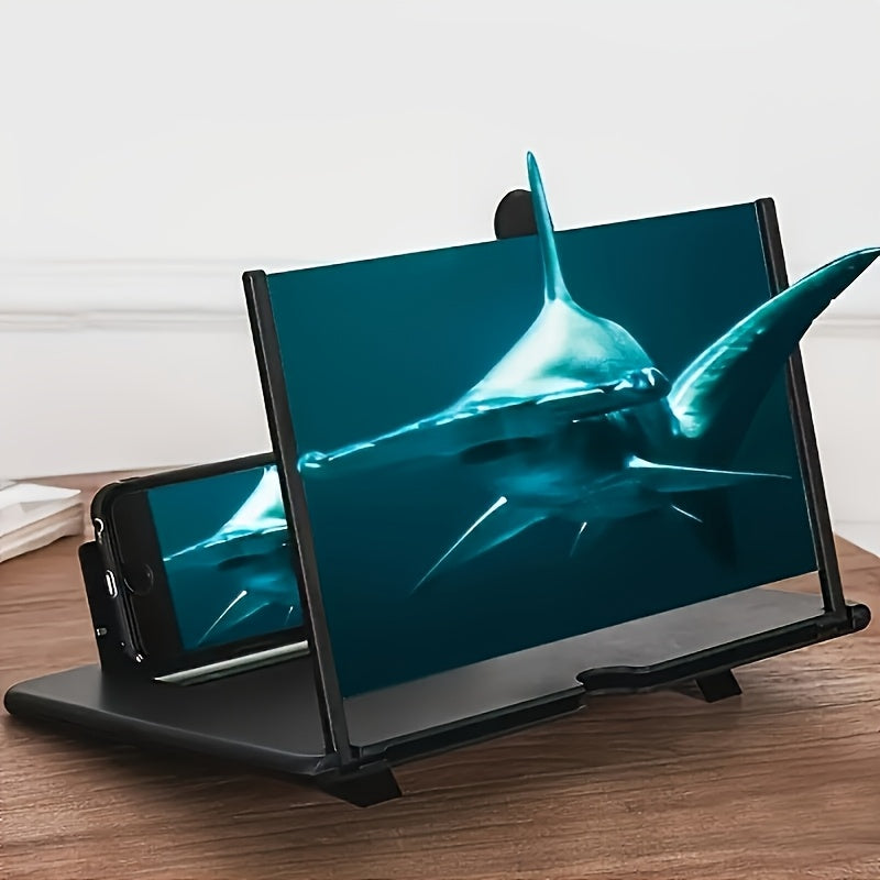 3D Smartphone Screen Magnifier with HD Anti-Blue Light and Flexible Tripod Stand