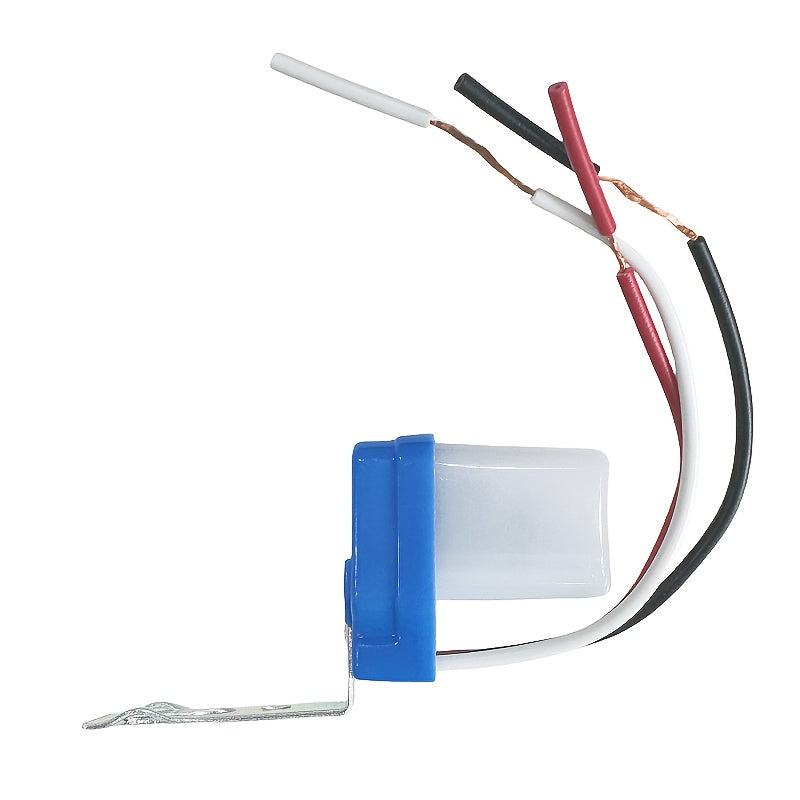 Automatic Photocell Light Switch 10A for Outdoor Street Lighting Blue White Terminals