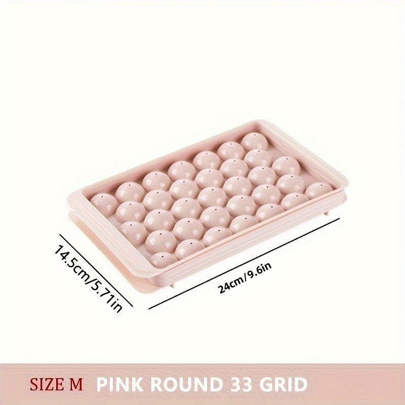 Home Kitchen Ice Cube Tray With Lid Reusable Ice Mold For Refrigerator