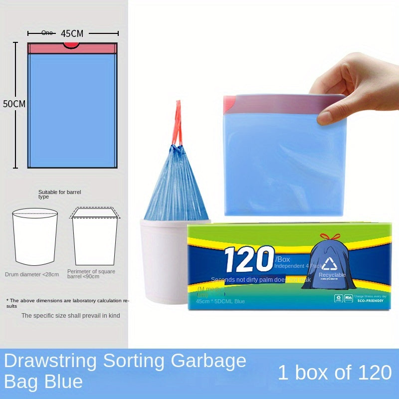 Multipack Tear-Free Drawstring Trash Bags Black Degradable Kitchen Bathroom Bedroom