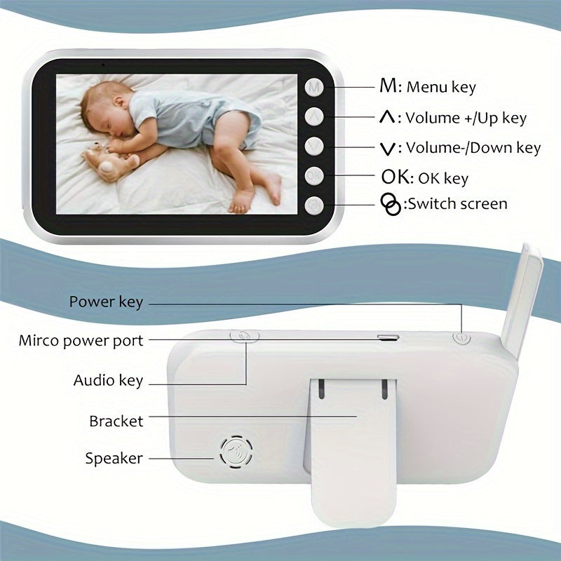 Indoor Security Camera with Infrared Night Vision Two-Way Audio 720P HD Rechargeable Battery