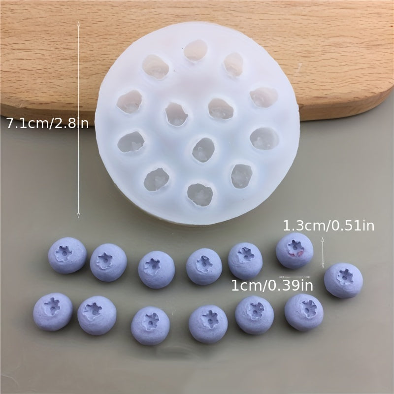 Silicone Blueberry Raspberry Chocolate Mold for Cake Decorating and Baking