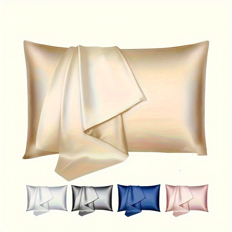 Soft Cozy Luxury Pillowcase Solid Color Double-Sided Invisible Zipper for Bedroom Sofa Dorm