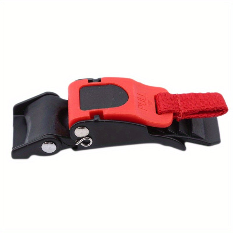 Motorcycle Helmet Quick Release Buckle Red Black Easy to Use Replacement