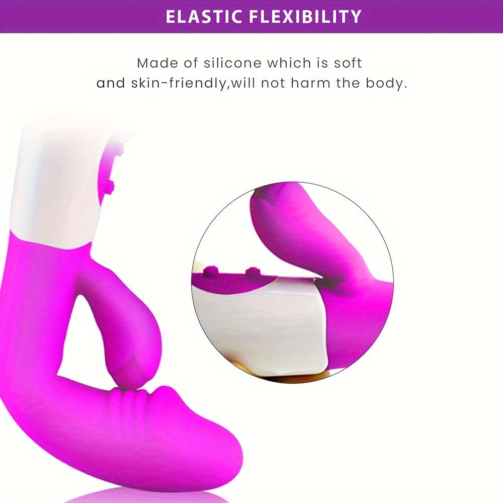 Female Silicone G-Spot Vibrator with 30 Modes for Beginners and Couples