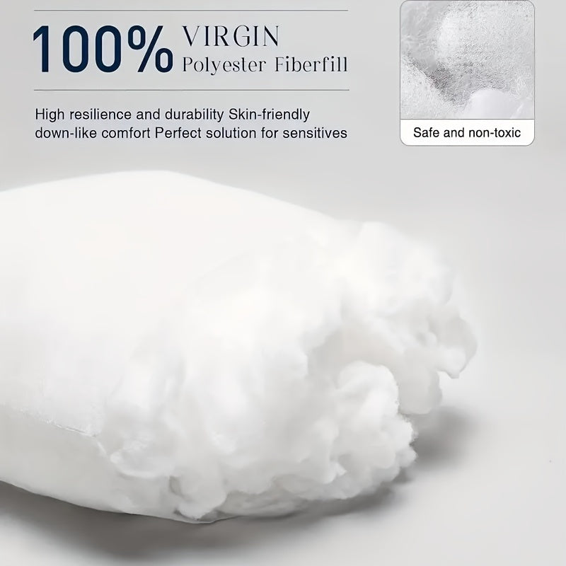 Доступно 2 и 4 штуки - Гипоаллергенная подушка с квадратной внутренней начинкой, идеально подходит для использования в гостиных, спальнях, общежитиях, офисах и в качестве домашнего декора. Легко использовать и ухаживать.