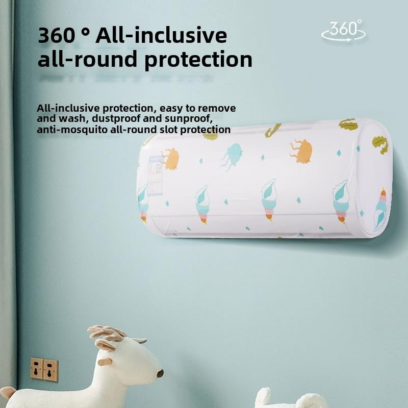Air Conditioner Cover Wall-Mounted Dustproof Washable Decorative Bedroom