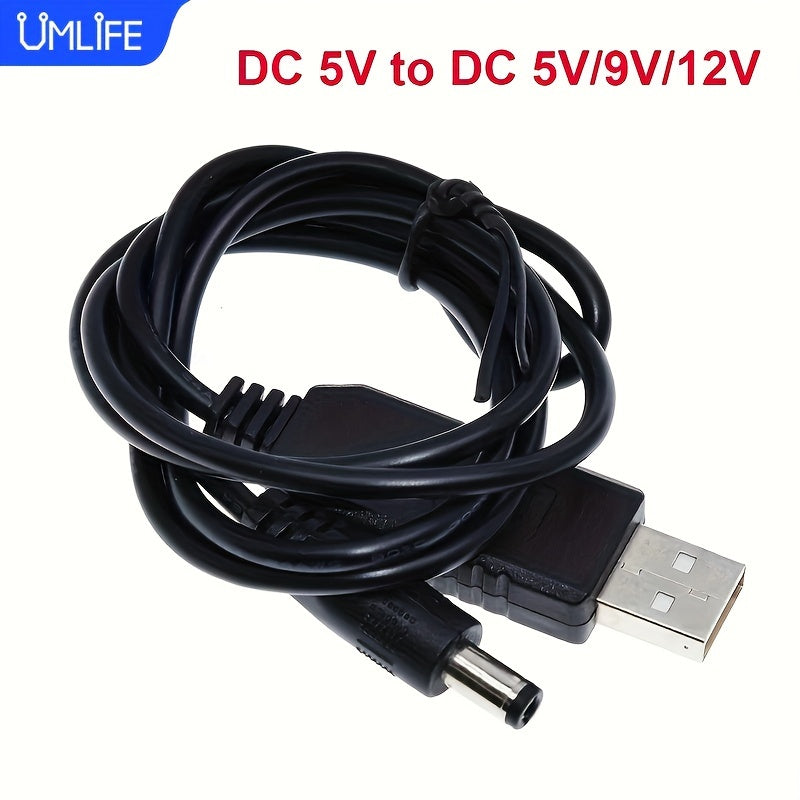 Cable convertidor de línea de aumento de potencia USB de 5V a 5V/9V/12V para enrutador y dispositivos