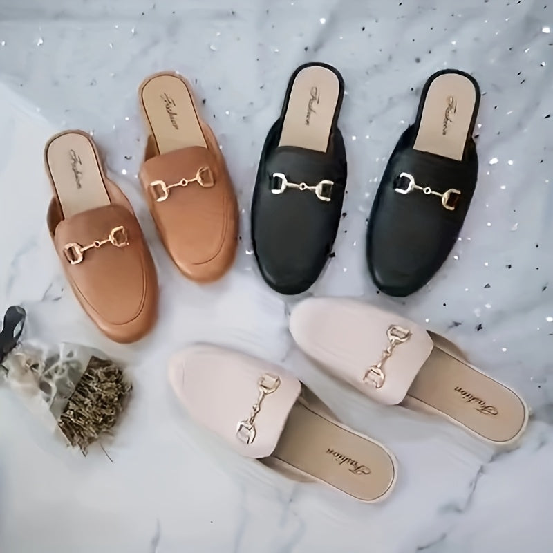 Women's Slide Sandals Lightweight EVA Slip-On Casual Shoes Beige Black Brown