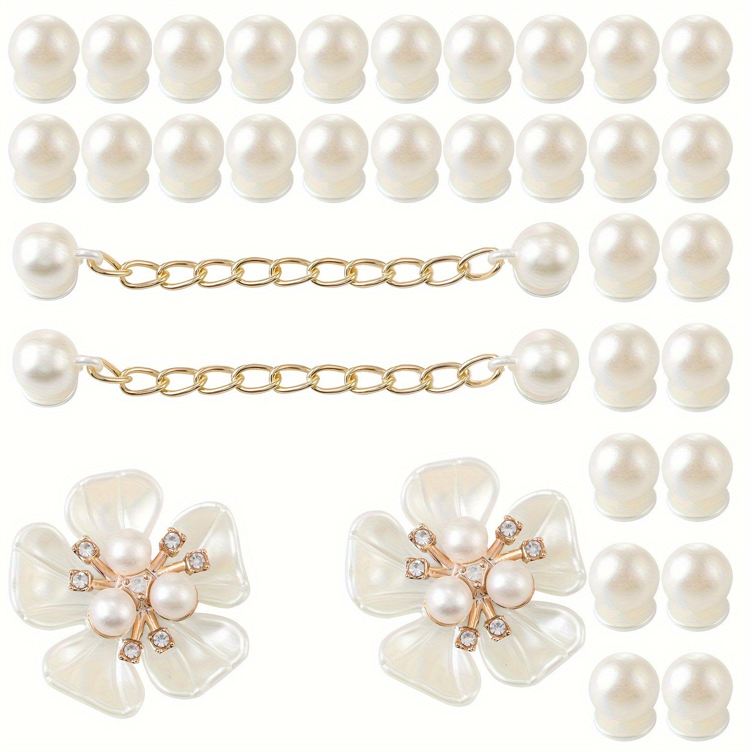 Kids Shoe Decorations 24Pcs Set Mixing Round Flower Pattern Hole Accents