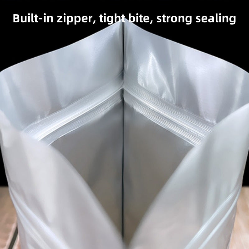 Self-Sealing Aluminum Foil Pet Food Storage Bag Stand-Up Ziplock Waterproof Moisture-Proof