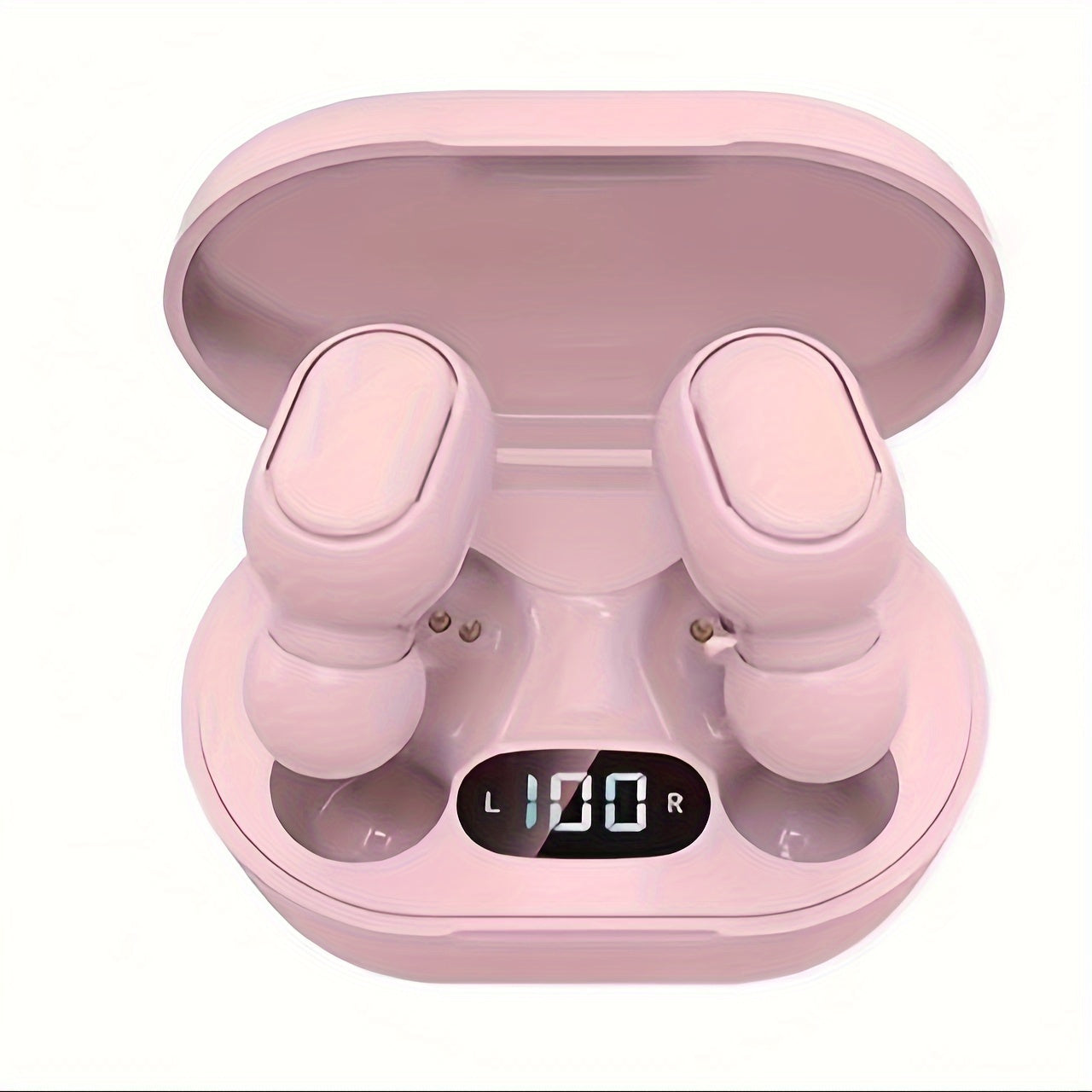 Wireless Earbuds with LED Display Rechargeable USB Charging Built-in Mic for Sports and Gaming