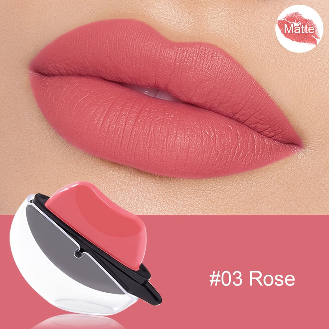 Matte Lipstick Paste for Adults Long-Lasting Moisturizing in Berry Pink Red Shades