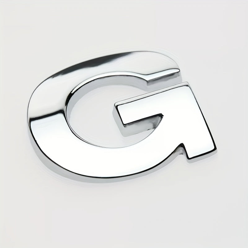 Car 3D Letter Car Stickers Metal Car Body Word Mark Silver Tail Mark