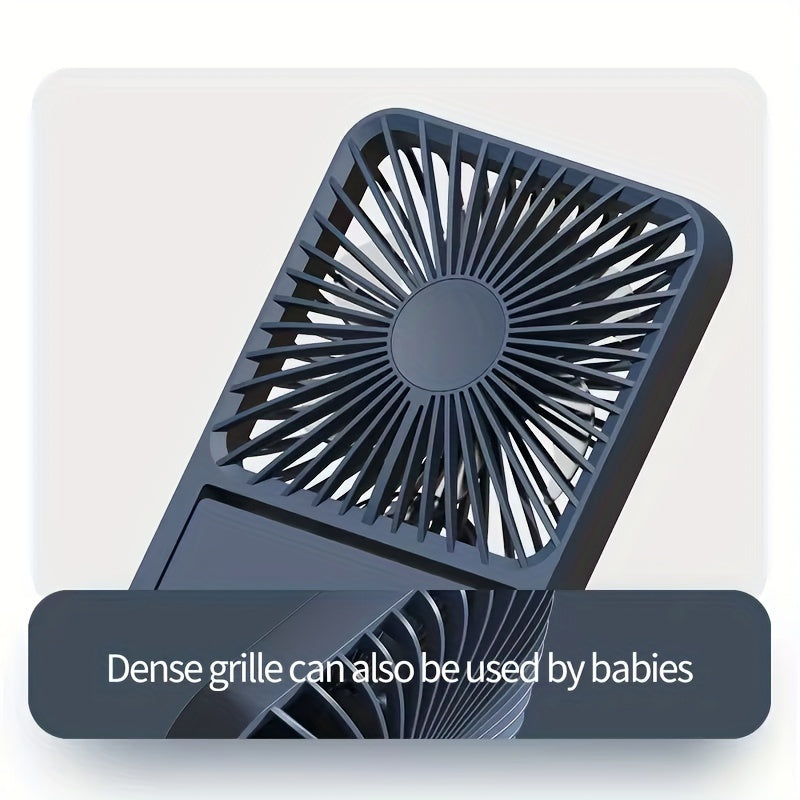 Foldable Portable Desk Fan Quiet USB Charging for Home Office Dorm